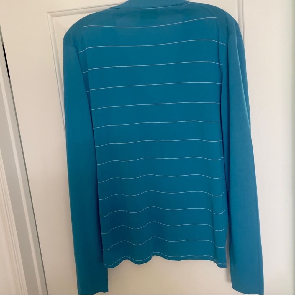 NEW Hermes V-Neck Cardigan in Aqua. Men’s L/Women’s XL - Picture 2 of 6